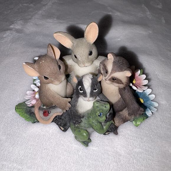 Fitz & Floyd Charming Tails Friends Are Family We Choose 89/187 No Box - Picture 1 of 9